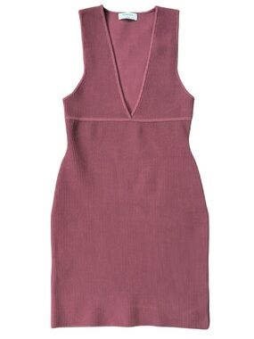 Like New Aritzia Babaton Sculpt Knit V Neck Sleeveless Dress Size Medium